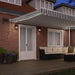 Copertină retractabilă manual cu LED, antracit/alb, 500x300 cm - WALTI WALTI