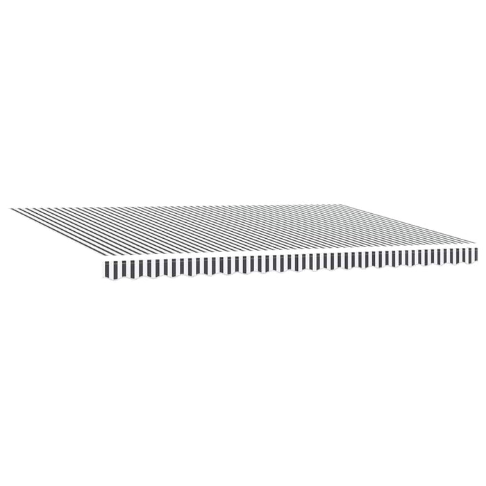 Copertină retractabilă manual cu LED, antracit/alb, 500x300 cm - WALTI WALTI