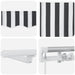 Copertină retractabilă manual cu LED, antracit/alb, 500x300 cm - WALTI WALTI