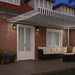 Copertină retractabilă automat cu LED, antracit/alb, 500x300 cm - WALTI WALTI