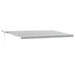 Copertină retractabilă automat cu LED, antracit/alb, 500x300 cm - WALTI WALTI