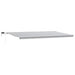 Copertină retractabilă manual cu LED, antracit/alb, 600x300 cm - WALTI WALTI