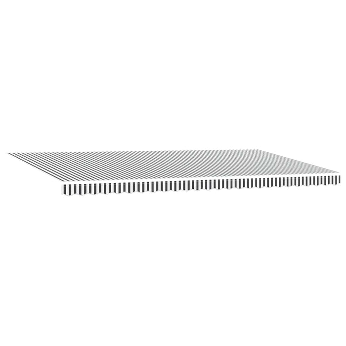 Copertină retractabilă manual cu LED, antracit/alb, 600x300 cm - WALTI WALTI