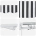 Copertină retractabilă manual cu LED, antracit/alb, 600x300 cm - WALTI WALTI