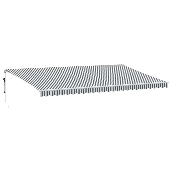 Copertină retractabilă automat cu LED, antracit/alb, 600x300 cm - WALTI WALTI