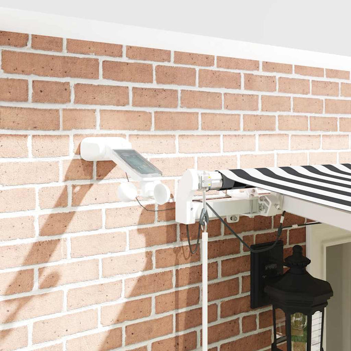Copertină retractabilă automat cu LED, antracit/alb, 600x300 cm - WALTI WALTI