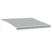 Copertină retractabilă manual, antracit/alb, 400x350 cm - WALTI WALTI