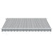 Copertină retractabilă manual, antracit/alb, 400x350 cm - WALTI WALTI