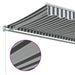 Copertină retractabilă manual, antracit/alb, 400x350 cm - WALTI WALTI