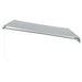 Copertină retractabilă manual cu LED, antracit/alb, 400x350 cm - WALTI WALTI
