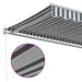 Copertină retractabilă manual, antracit/alb, 450x350 cm - WALTI WALTI