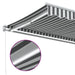 Copertină retractabilă manual cu LED, antracit/alb, 450x350 cm - WALTI WALTI