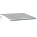 Copertină retractabilă automat cu LED, antracit/alb, 450x350 cm - WALTI WALTI