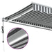 Copertină retractabilă automat cu LED, antracit/alb, 450x350 cm - WALTI WALTI