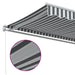 Copertină retractabilă manual, antracit/alb, 500x350 cm - WALTI WALTI