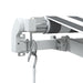 Copertină retractabilă manual, antracit/alb, 500x350 cm - WALTI WALTI