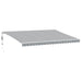 Copertină retractabilă automat, antracit/alb, 500x350 cm - WALTI WALTI