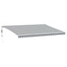 Copertină retractabilă automat cu LED, antracit/alb, 500x350 cm - WALTI WALTI