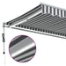Copertină retractabilă automat cu LED, antracit/alb, 500x350 cm - WALTI WALTI