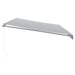 Copertină retractabilă manual cu LED, antracit/alb, 600x350 cm - WALTI WALTI