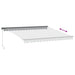 Copertină retractabilă manual, antracit/alb, 400x350 cm - WALTI WALTI
