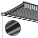 Copertină retractabilă manual, antracit/alb, 400x350 cm - WALTI WALTI
