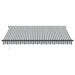 Copertină retractabilă manual cu LED, antracit/alb, 400x350 cm - WALTI WALTI