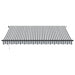 Copertină retractabilă automat, antracit/alb, 400x350 cm - WALTI WALTI