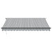 Copertină retractabilă automat LED-uri antracit/alb 400x350 cm - WALTI WALTI