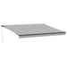 Copertină retractabilă manual, antracit/alb, 450x350 cm - WALTI WALTI