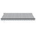 Copertină retractabilă manual, antracit/alb, 450x350 cm - WALTI WALTI