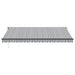 Copertină retractabilă automat, antracit/alb, 450x350 cm - WALTI WALTI
