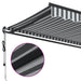 Copertină retractabilă automat, antracit/alb, 450x350 cm - WALTI WALTI