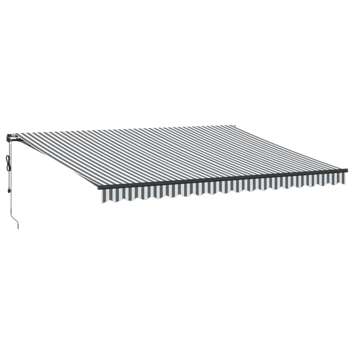 Copertină retractabilă automat LED-uri antracit/alb 450x350 cm - WALTI WALTI