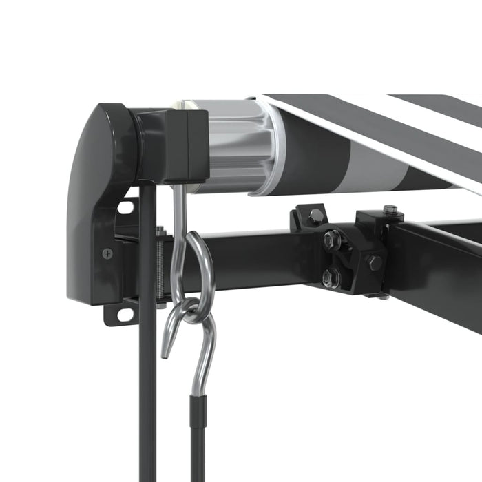Copertină retractabilă automat LED-uri antracit/alb 450x350 cm - WALTI WALTI