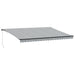 Copertină retractabilă manual cu LED-uri antracit/alb 500x350cm - WALTI WALTI