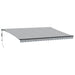Copertină retractabilă automat LED-uri antracit/alb 500x350 cm - WALTI WALTI
