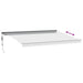 Copertină retractabilă automat LED-uri antracit/alb 500x350 cm - WALTI WALTI