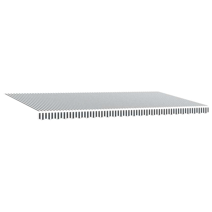 Copertină retractabilă manual, antracit/alb, 600x300 cm - WALTI WALTI