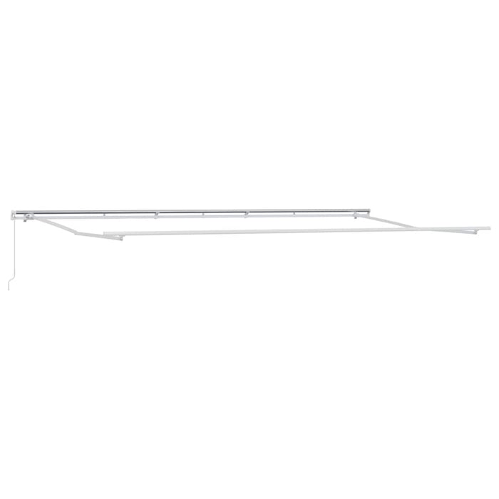 Copertină retractabilă manual, antracit/alb, 600x300 cm - WALTI WALTI