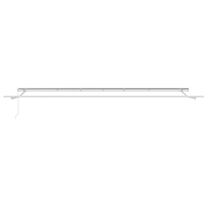 Copertină retractabilă manual, antracit/alb, 600x300 cm - WALTI WALTI