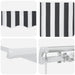 Copertină retractabilă manual, antracit/alb, 600x300 cm - WALTI WALTI