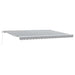 Copertină retractabilă manual, antracit/alb, 450x300 cm - WALTI WALTI