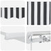 Copertină retractabilă manual, antracit/alb, 450x300 cm - WALTI WALTI