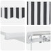 Copertină retractabilă manual, antracit/alb, 400x300 cm - WALTI WALTI