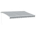 Copertină retractabilă manual, antracit/alb, 350x250 cm - WALTI WALTI