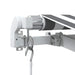 Copertină retractabilă manual, antracit/alb, 350x250 cm - WALTI WALTI
