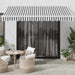 Copertină retractabilă manual, antracit/alb, 350x250 cm - WALTI WALTI