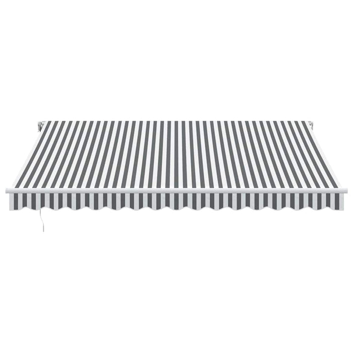 Copertină retractabilă automat, antracit/alb, 400x300 cm - WALTI WALTI