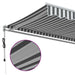 Copertină retractabilă automat, antracit/alb, 400x300 cm - WALTI WALTI